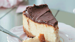 Baked Cheesecake with Bar-One Topping