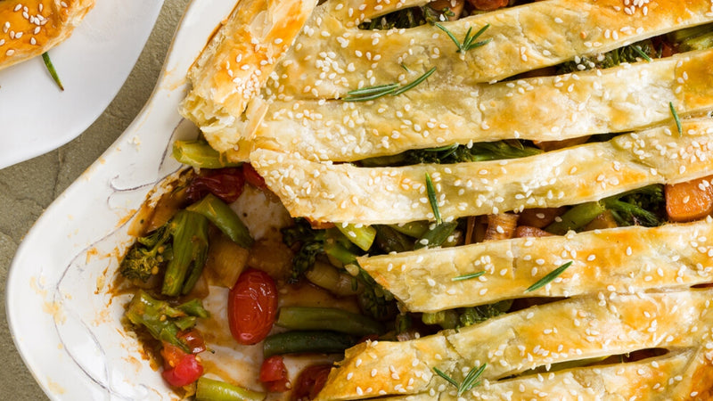 Roasted Mixed Veggie Pies