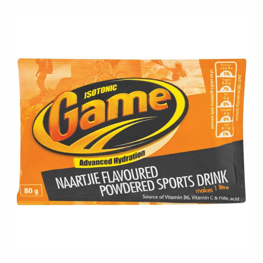 Game Isotonic Naartjie Sports Drink Satchet 80g – Ihlosi