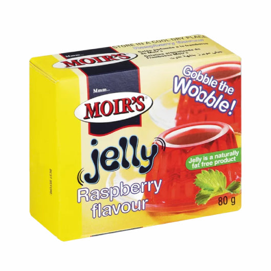 Moir's Jelly Raspberry Flavour 80g